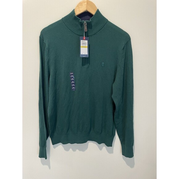 Izod Advantage Performance Sport Flex 1/4 Zip Men’s Pullover Sweatshirt Size M - Picture 1 of 7